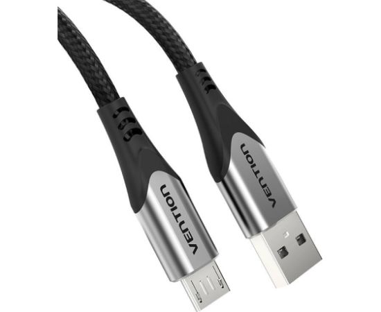 USB 2.0 A to Micro-B 3A cable 0.5m Vention COAHD gray