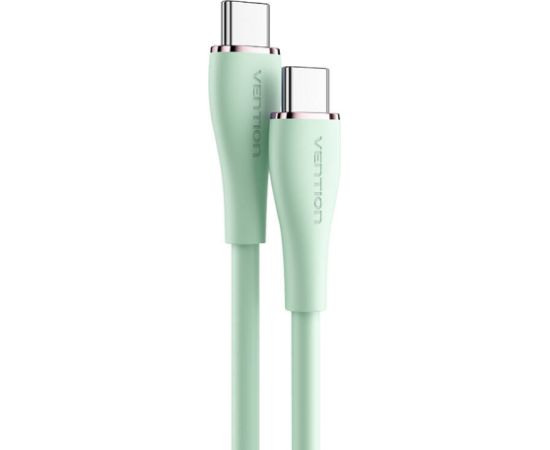 USB-C 2.0 to USB-C 5A Cable Vention TAWGF 1m Light Green Silicone