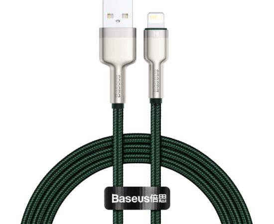 USB cable for Lightning Baseus Cafule, 2.4A, 1m (green)