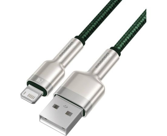 USB cable for Lightning Baseus Cafule, 2.4A, 1m (green)