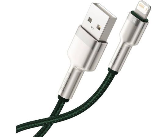 USB cable for Lightning Baseus Cafule, 2.4A, 1m (green)