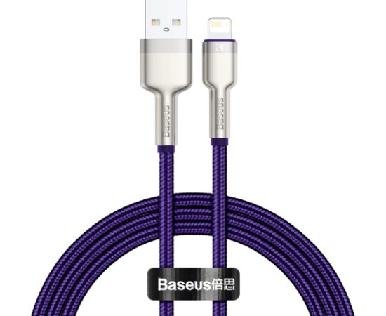 USB cable for Lightning Baseus Cafule, 2.4A, 1m (purple)