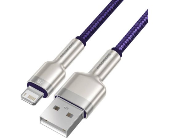 USB cable for Lightning Baseus Cafule, 2.4A, 1m (purple)