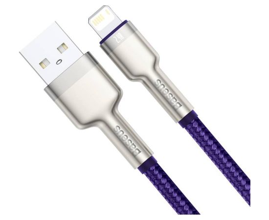 USB cable for Lightning Baseus Cafule, 2.4A, 1m (purple)