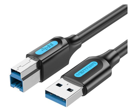 USB 3.0 A male to USB-B male cable Vention COOBD 0.5m Black PVC