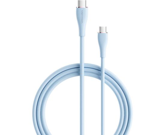 USB-C 2.0 to USB-C 5A Cable Vention TAWSF 1m Light Blue Silicone