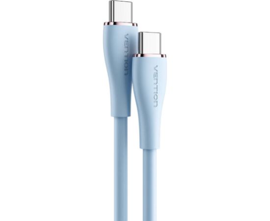 USB-C 2.0 to USB-C 5A Cable Vention TAWSF 1m Light Blue Silicone