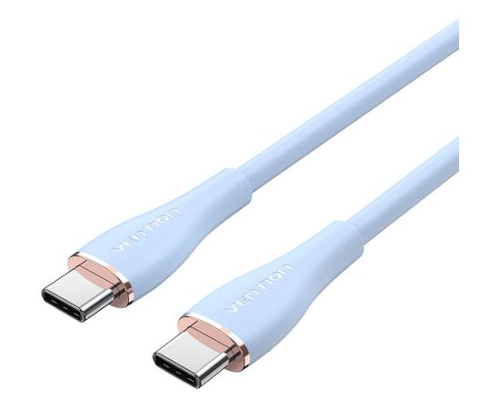 USB-C 2.0 to USB-C 5A Cable Vention TAWSF 1m Light Blue Silicone