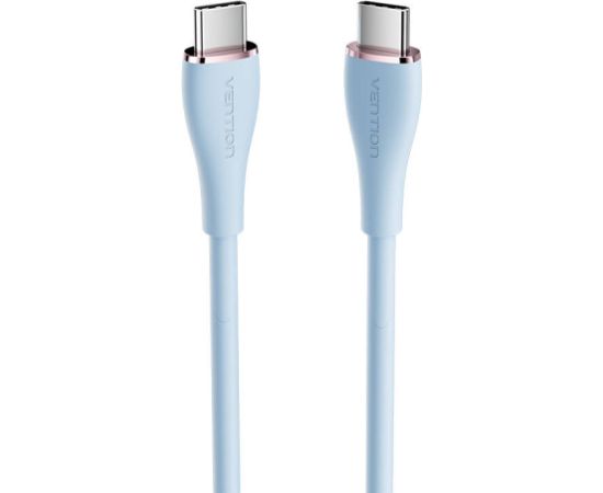 USB-C 2.0 to USB-C 5A Cable Vention TAWSF 1m Light Blue Silicone