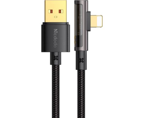 USB to lightning prism  90 degree cable Mcdodo CA-3510, 1.2m (black)