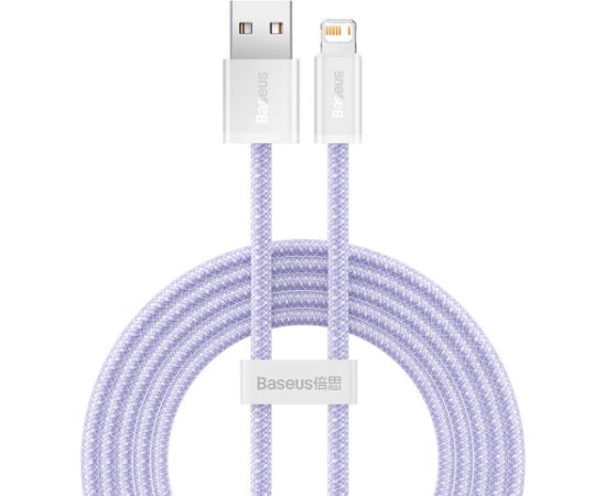 USB cable for Lightning Baseus Dynamic 2 Series, 2.4A, 2m (purple)