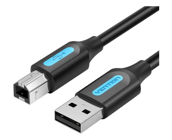 USB 2.0 A to B cable Vention COQBJ 8m Black PVC