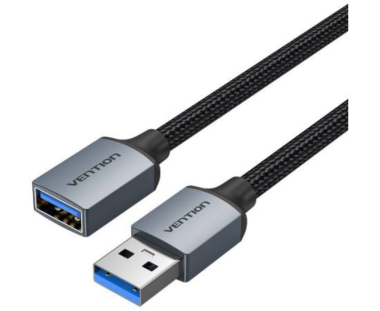 Extension Cable USB 3.0, male USB to female USB-A, Vention 2m (Black)