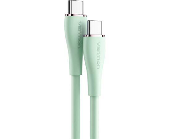 USB-C 2.0 to USB-C 5A Cable Vention TAWGG 1.5m Light Green Silicone