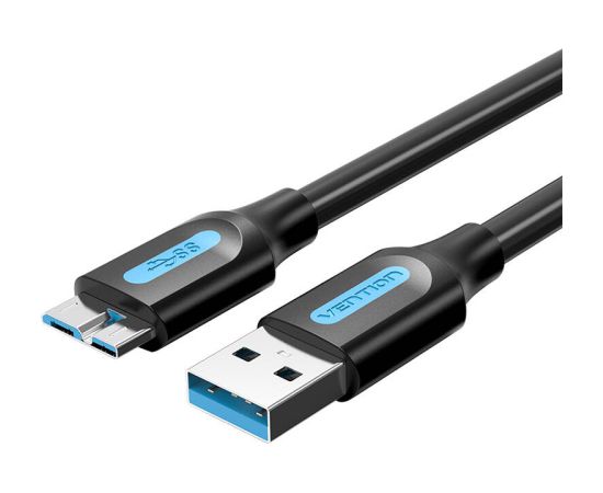 USB 3.0 A male to USB-B male cable Vention COOBH 2m Black PVC