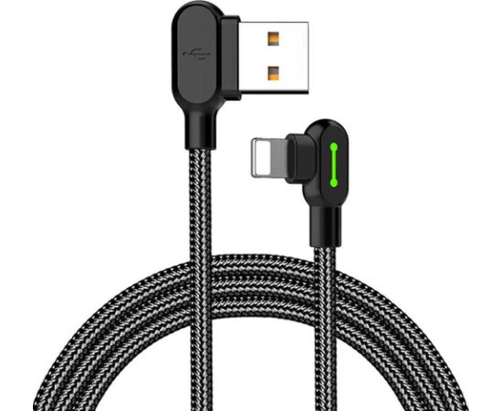 USB to Lightning cable, Mcdodo CA-4679, angled, 3m (black)