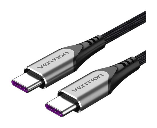 USB-C 2.0 to USB-C 5A Cable Vention TAEHD 0.5m Gray