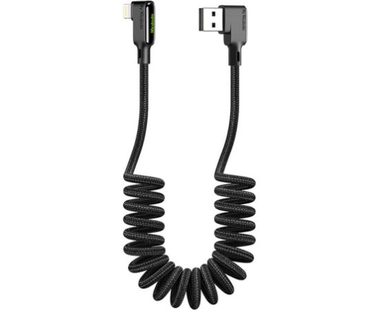 USB to Lightning cable, Mcdodo CA-7300, angled, 1.8m (black)