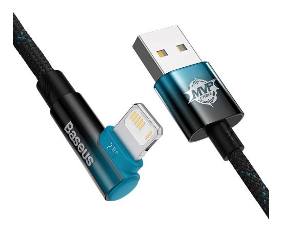 Baseus MVP 2 Lightning 1m 20W cable - (black-blue)