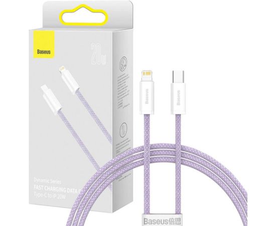 USB-C cable for Lightning Baseus Dynamic Series, 20W, 1m (purple)