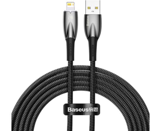 USB cable for Lightning Baseus Glimmer Series, 2.4A, 2m (Black)