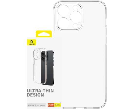 Phone Case for iPhone 15 ProMax Baseus OS-Lucent Series (Clear)