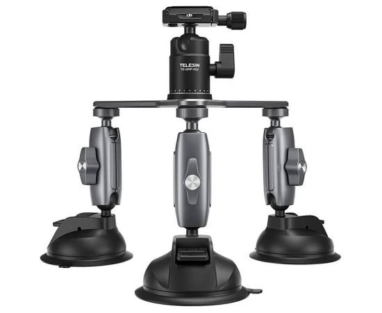 TELESIN Three-Arm Suction Mount - TE-TSB-001