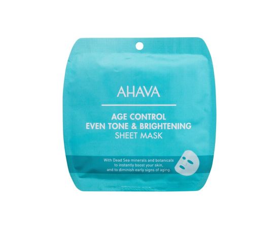 Ahava Age Control / Even Tone & Brightening Sheet Mask 17g