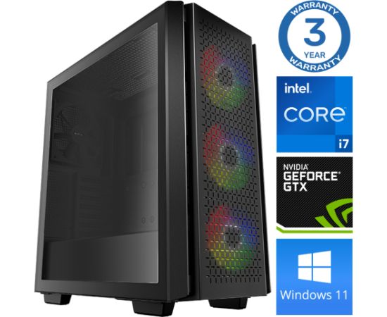 INTOP i7-12700F 32GB 250SSD M.2 NVME GTX1650 4GB WIN11