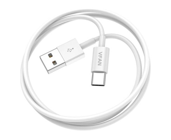 USB to USB-C cable Vipfan X03, 3A, 1m (white)