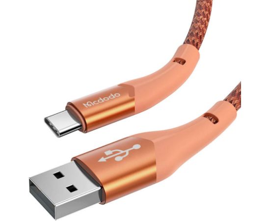 USB to USB-C Mcdodo Magnificence CA-7962 LED cable, 1m (orange)