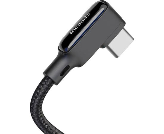 USB to USB-C cable, Mcdodo CA-7310, angled, 1.8m (black)