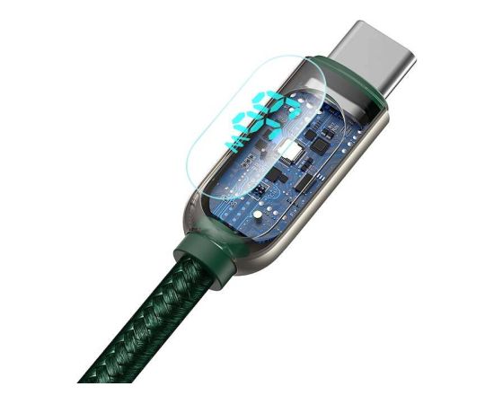 Baseus Display Cable USB to Type-C, 66W, 2m (green)