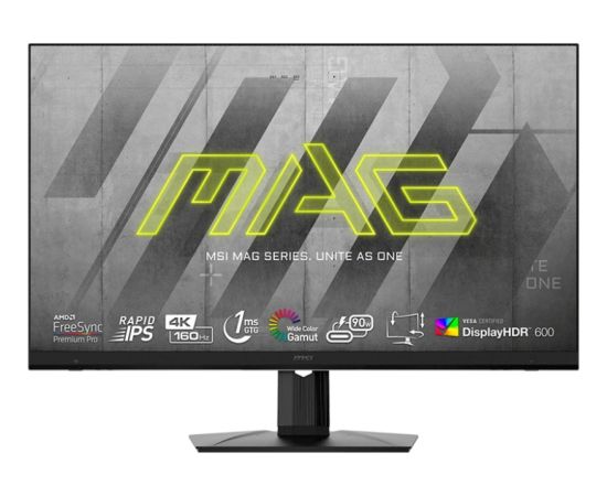 MSI MAG 323UPFDE, gaming monitor - 32 - black, UltraHD/4K, Rapid IPS, 160Hz panel