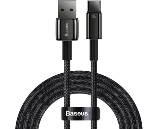 Baseus Tungsten Gold Cable USB to USB-C, 100W, 1m (black)