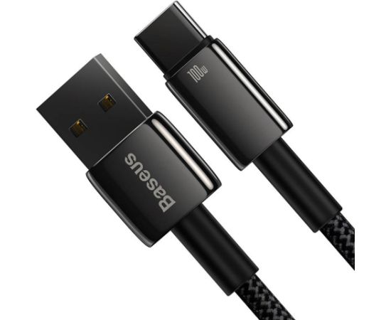 Baseus Tungsten Gold Cable USB to USB-C, 100W, 1m (black)