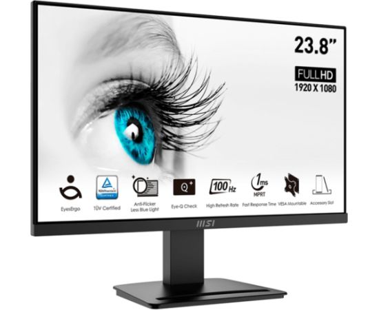 MSI PRO MP2412DE, LED monitor - 24 -  black, FullHD, AMD Free-Sync, HDMI, 100Hz panel