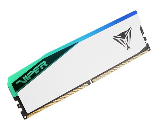 Patriot DDR5 - 32GB - 5600 - CL - 38 (2x 16 GB) dual kit, RAM (white, PVER532G56C38W, Elite 5 RGB, INTEL XMP, AMD EXPO)