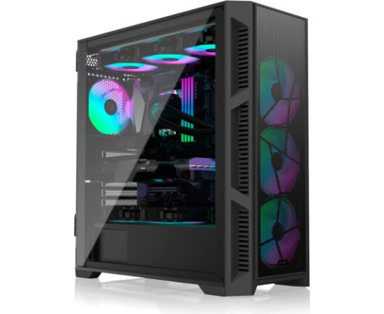 RAIJINTEK PONOS ULTRA MS4, tower case (black, side panel made of tempered glass)