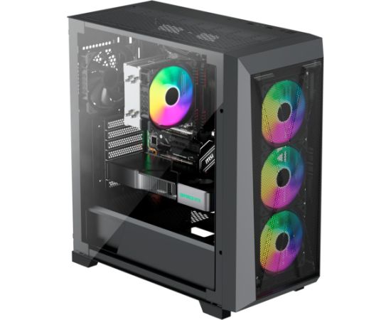 Xilence XILENT X X912.ARGB, tower case (black, tempered glass)