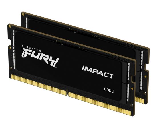 Kingston DDR5 - 32GB - 6000 - CL - 38 (2x 16 GB) dual kit, RAM (black, KF560S38IBK2-32, Impact, INTEL XMP)