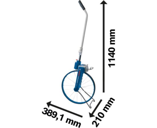 Bosch measuring wheel GWM 40 Professional, distance measurer (blue)
