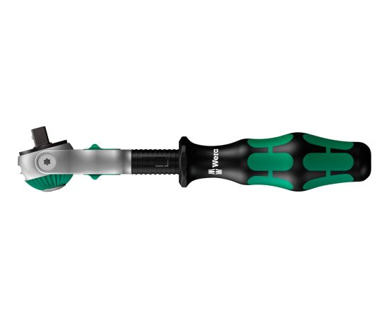 Wera 8100 SC 9 Zyklop speed ratchet set, imperial, 28 pieces, tool set (black/green, 1/2, speed ratchet with swiveling head)