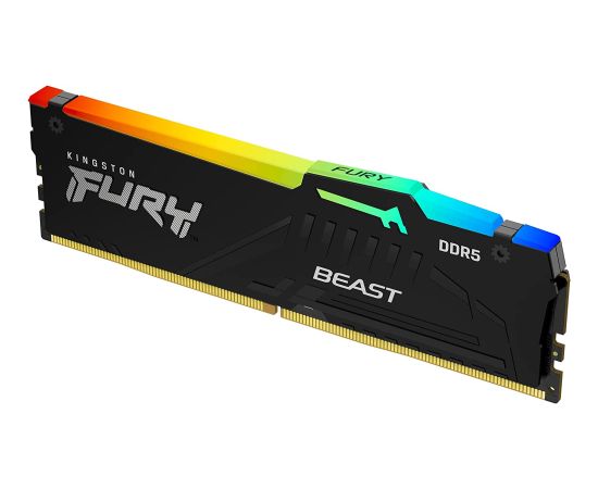 Kingston 32 GB DDR5-4800, memory (black, KF548C38BBA-32, Beast RGB, XMP)