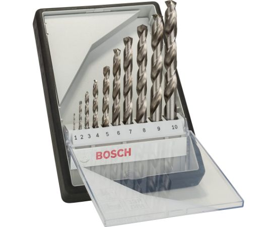 Bosch Robust drill set, 5 pieces, with I-Rack, drill & bit set (i-BOXX 53)