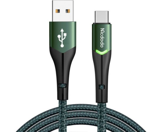 USB to USB-C Mcdodo Magnificence CA-7961 LED cable, 1m (green)