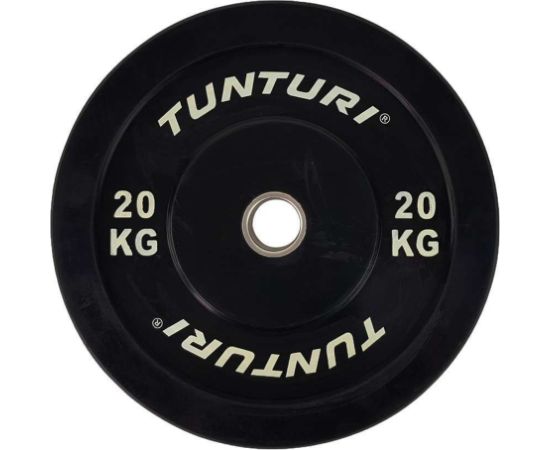 "Tunturi Bumper Plate" 20 kg melna