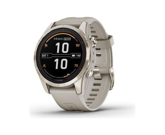 Garmin Fenix 7S Pro Sapphire Solar Edition Soft Gold/ Sand Beige