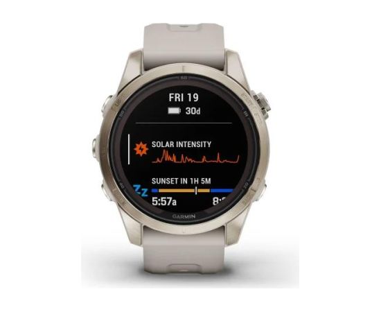 Garmin Fenix 7S Pro Sapphire Solar Edition Soft Gold/ Sand Beige