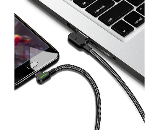 USB to USB-C cable Mcdodo CA-5280 LED, 0.5m (black)